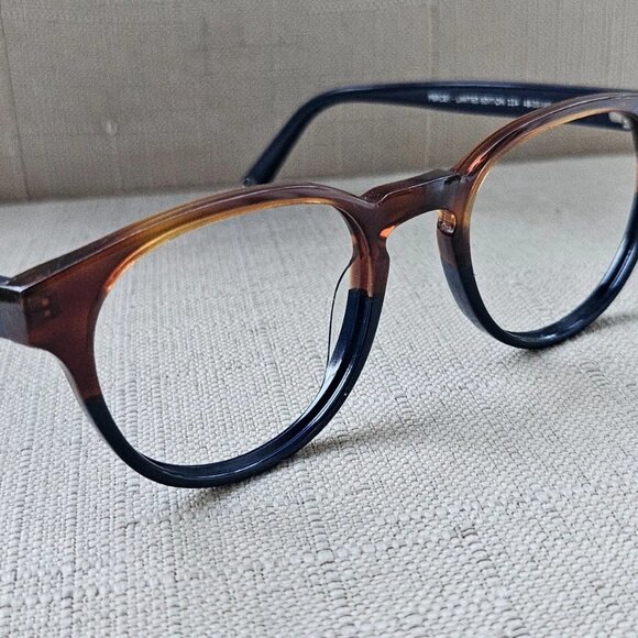 Warby Parker Women Glasses Frame Brown/Blue Tone PERCEY Limited Edition Eyeglass - Picture 4 of 13